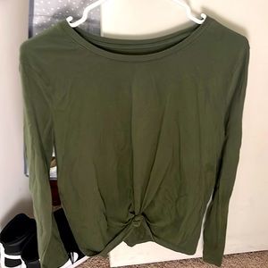Green long sleeve shirt